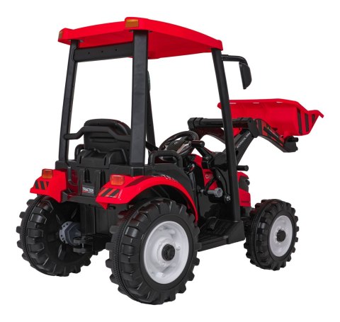 Pojazd MEGA Traktor D68 Z Przyczepką Czerwony Pojazd MEGA Traktor D68 Z Przyczepką Czerwony