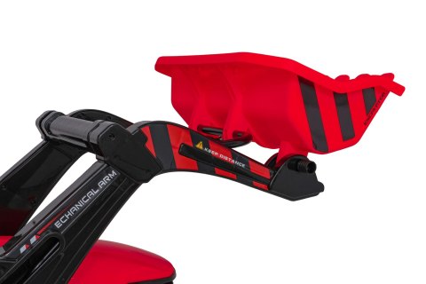 Pojazd MEGA Traktor D68 Z Przyczepką Czerwony Pojazd MEGA Traktor D68 Z Przyczepką Czerwony