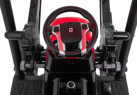 Pojazd MEGA Traktor D68 Z Przyczepką Czerwony Pojazd MEGA Traktor D68 Z Przyczepką Czerwony