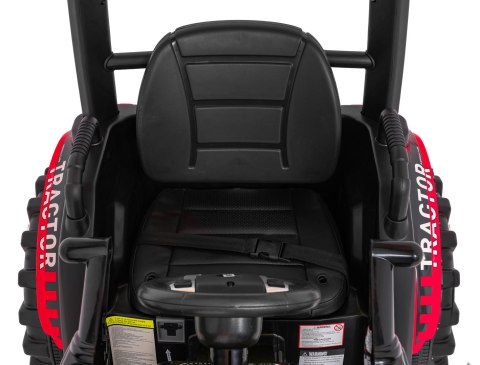 Pojazd MEGA Traktor D68 Z Przyczepką Czerwony Pojazd MEGA Traktor D68 Z Przyczepką Czerwony