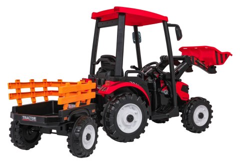 Pojazd MEGA Traktor D68 Z Przyczepką Czerwony Pojazd MEGA Traktor D68 Z Przyczepką Czerwony