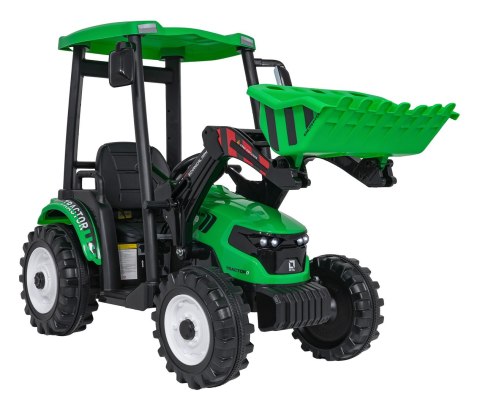 Pojazd MEGA Traktor D68 Z Przyczepką Zielony