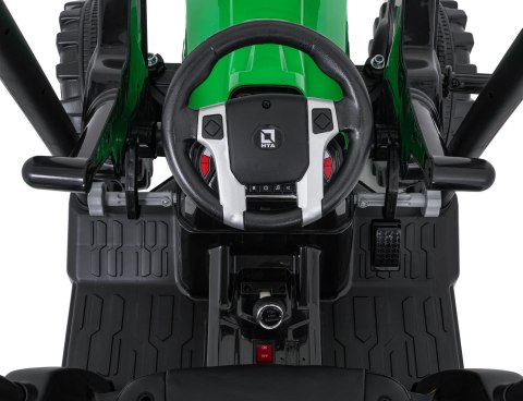 Pojazd MEGA Traktor D68 Z Przyczepką Zielony