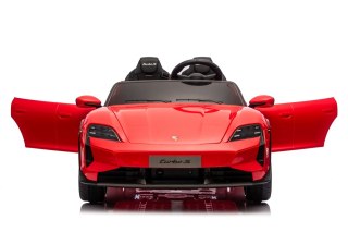 Pojazd Porsche Taycan Turbo S Czerwony