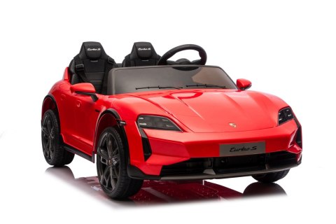 Pojazd Porsche Taycan Turbo S Czerwony