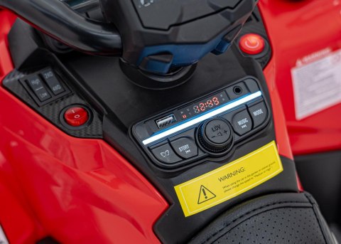 Quad Can Am Outlander ATV Czerwony