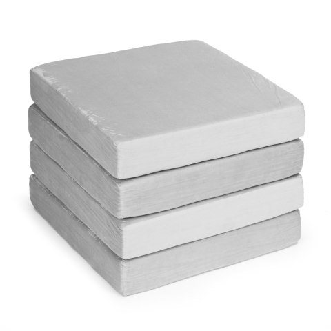 Sofa składana modułowa dla dzieci duża 2-osobowa DIY 10 miękkich poduch - szara ECOTOYS
