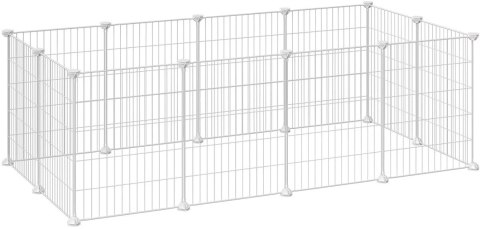 Kojec modułowy zagroda dla małych zwierząt gryzoni chomika świnki morskiej biały