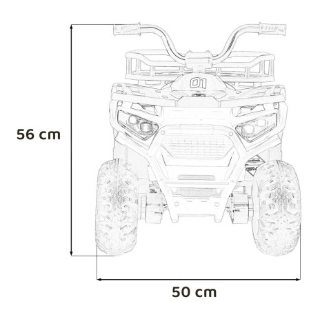 Pojazd Quad ATV Robust 01 Żółty