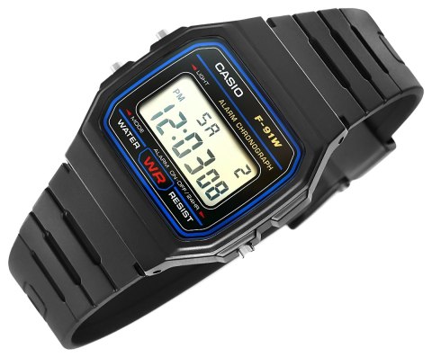 Zegarek Męski CASIO F-91W-1YER + BOX Zegarek Męski CASIO F-91W-1YER + BOX