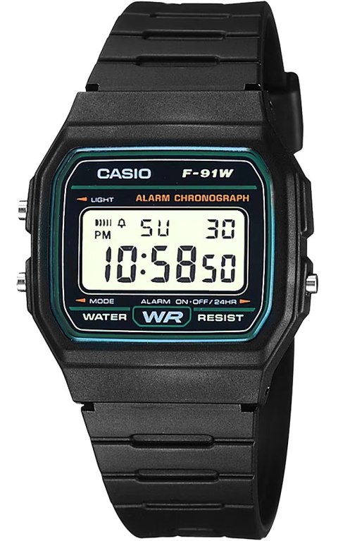 Zegarek Męski CASIO F-91W-3DG + BOX Zegarek Męski CASIO F-91W-3DG + BOX