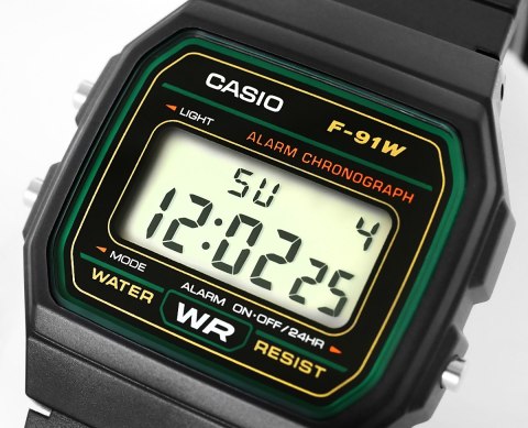 Zegarek Męski CASIO F-91W-3DG + BOX Zegarek Męski CASIO F-91W-3DG + BOX