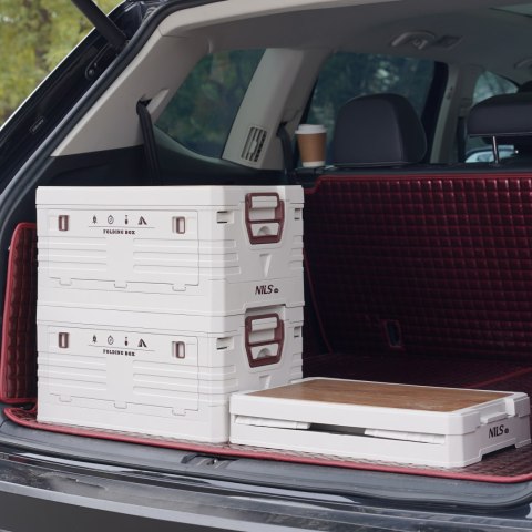 NCB4002 SKŁADANA SKRZYNIA KEMPINGOWA Z FUNKCJĄ STOŁU 2W1 NILS CAMP