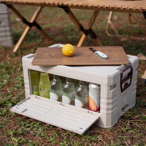 NCB4002 SKŁADANA SKRZYNIA KEMPINGOWA Z FUNKCJĄ STOŁU 2W1 NILS CAMP