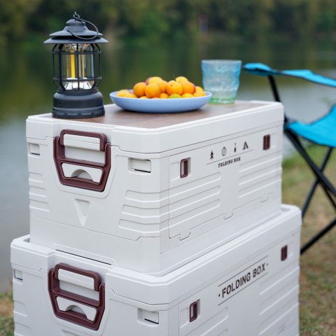 NCB4002 SKŁADANA SKRZYNIA KEMPINGOWA Z FUNKCJĄ STOŁU 2W1 NILS CAMP