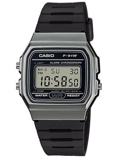 ZEGAREK MĘSKI CASIO F-91WM-1BDF (zd102d) + BOX