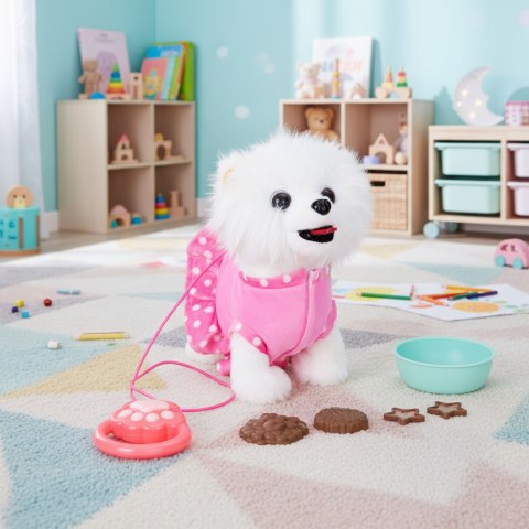 Interaktywny piesek na smyczy chodzi i merda ogonem melodyjki