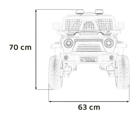Pojazd OFF ROAD 4x4 SPORT Biały