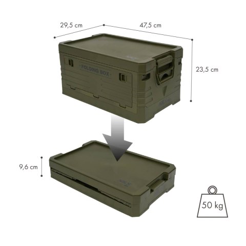 NCB4001 SKŁADANA SKRZYNIA KEMPINGOWA Z POKRYWĄ NILS CAMP