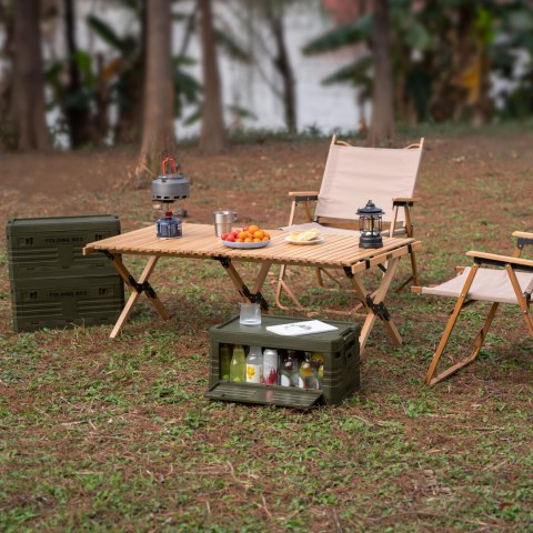 NCB4001 SKŁADANA SKRZYNIA KEMPINGOWA Z POKRYWĄ NILS CAMP