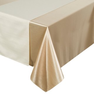 OBRUS GLAMO 140 X 300 CM BEŻOWY