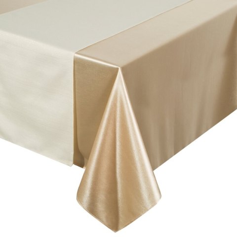 OBRUS GLAMO 140 X 300 CM BEŻOWY