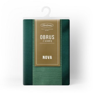 OBRUS GLAMO 140 X 300 CM ZIELONY