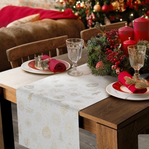 OBRUS FLASH 14 35 X 180 CM KREMOWY