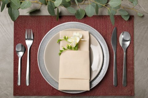 OBRUS GLAMO 30 X 40 CM BORDOWY