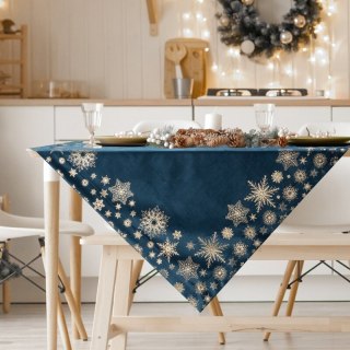OBRUS ŚWIĄTECZNY JOY 85 X 85 CM GRANATOWY