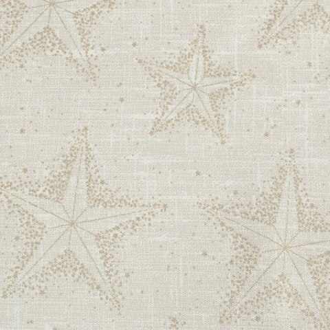 Komplet serwetek świątecznych 4 szt 30x40 cm kremowo, złoty bawełniany zdobione subtelnym wzorem gwiazdek WINTER