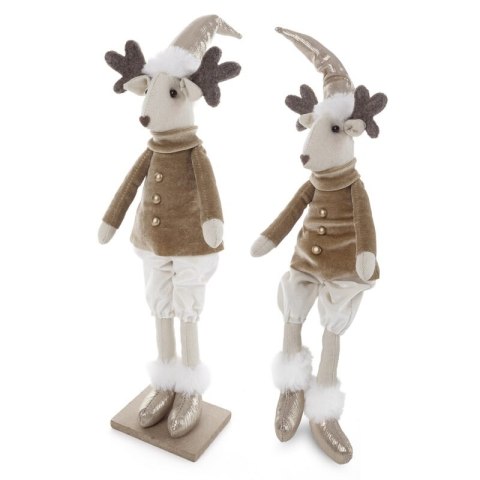 Figurka świąteczna uroczy JELEŃ w spodenkach