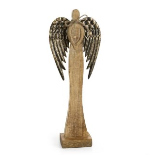 Figurka dekoracyjna świąteczna drewniany ANIOŁEK