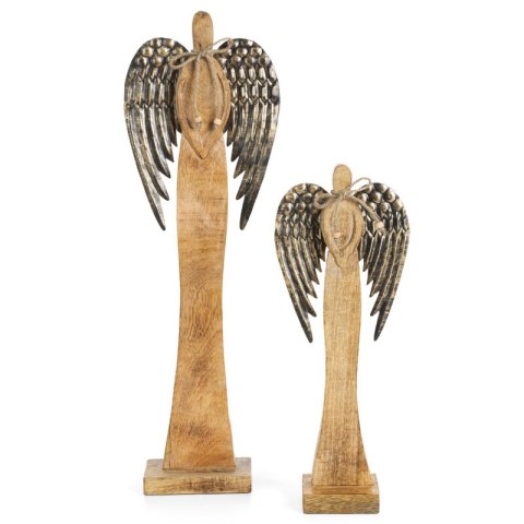 Figurka dekoracyjna świąteczna drewniany ANIOŁEK