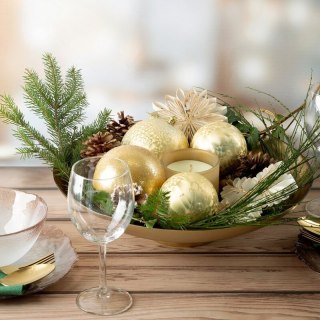 BOMBKA CHOINKOWA FI 8 CM ZŁOTY