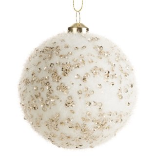 BOMBKA CHOINKOWA O 10 CM KREMOWY