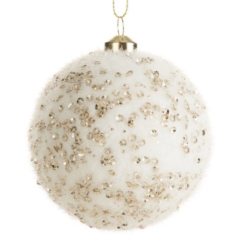 BOMBKA CHOINKOWA O 10 CM KREMOWY