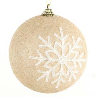 BOMBKA CHOINKOWA O 10 CM KREMOWY