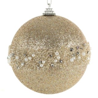 BOMBKA CHOINKOWA O 10 CM SZAMPAŃSKI