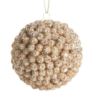 BOMBKA CHOINKOWA O 8 CM JASNOBRĄZOWY
