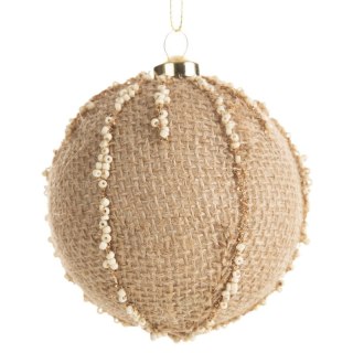 BOMBKA CHOINKOWA O 8 CM JASNOBRĄZOWY