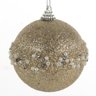 BOMBKA CHOINKOWA O 8 CM SZAMPAŃSKI