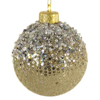 BOMBKA CHOINKOWA O 8 CM ZŁOTY