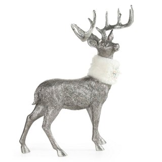 FIGURKA ŚWIATECZNA 184 36 X 12 X 52 CM SREBRNY