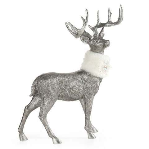 FIGURKA ŚWIATECZNA 184 36 X 12 X 52 CM SREBRNY