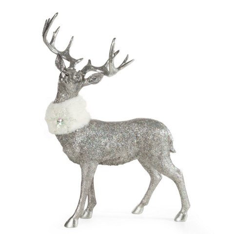 FIGURKA ŚWIATECZNA 184 36 X 12 X 52 CM SREBRNY