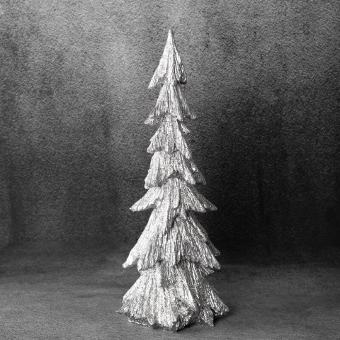 FIGURKA ŚWIATECZNA 189 18 X 16 X 44 CM SREBRNY