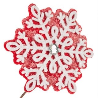 GAŁĄZKA ŚWIĄTECZNA DEKORACYJNA 248 68 X 30 CM CZERWONY