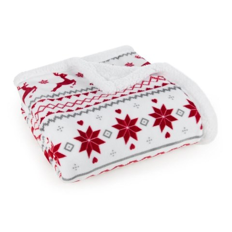 KOC ŚWIĄTECZNY KOC15 150 X 200 CM BIAŁY