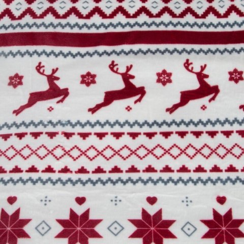 KOC ŚWIĄTECZNY KOC15 150 X 200 CM BIAŁY